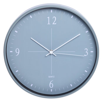 Zegar ścienny okrągły nowoczesny, szary, śr. 30 cm - Ewax