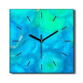 Zegar ścienny płótno Niebieska abstrakcja 30x30 cm, Coloray - Coloray