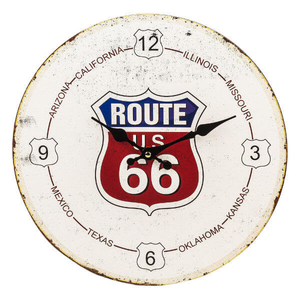Zdjęcia - Zegar ścienny  Retro Route 66