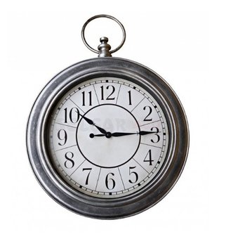 Zegar ścienny Retro Srebrny 50 Cm Sklep Empikcom