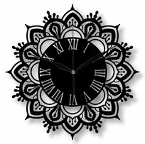 Zegar Ścienny Rzymski Ażurowa Mandala 35 cm
