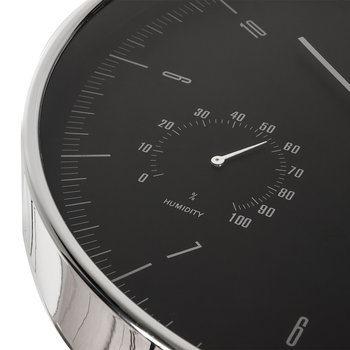 Zegar ścienny srebrny 12'' 30c - CE