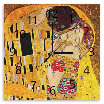 Zegar ścienny The Kiss (Detail) - Klimt 30x30 - Legendarte