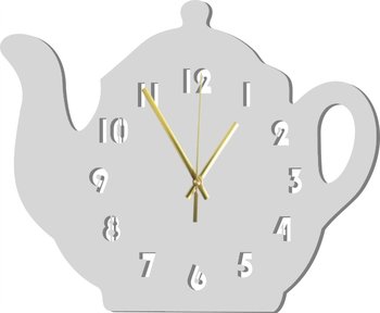 Zegar Ścienny w formie Dzbanka Tea Time 45 cm - DrewnianyDecor