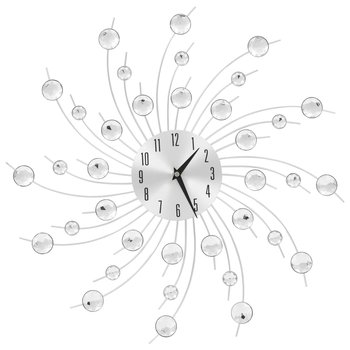 Zegar ścienny z mechanizmem kwarcowym MWGROUP, srebrny, 50 cm - MWGROUP