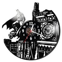 Zegar ścienny z płyty winylowej batman 86.14 HOME DRUK