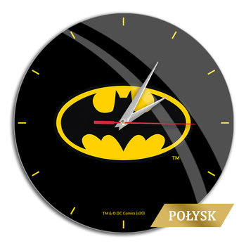 Zegar Ścienny Z Połyskiem Batman 004 DC Czarny - ERT Group