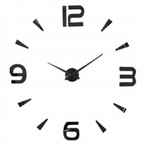 Zegar ścienny zegar na ścianę duży 3D lustrzany DIY mechanizm naklejany