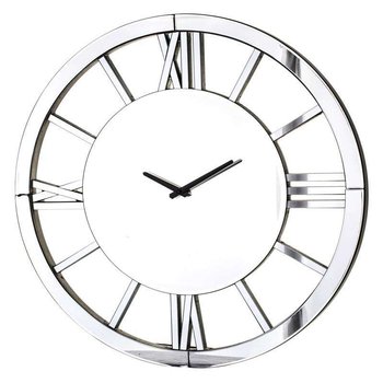 Zegar srebrny Koło Rzymski 60x60x3 cm - Pigmejka