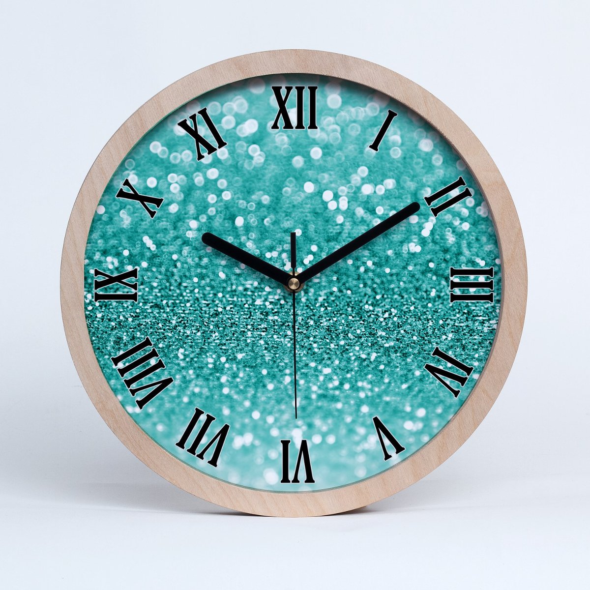 Zegar stylowy z drewna duży świecidełka fi 30 cm, Tulup - Tulup | Sklep ...