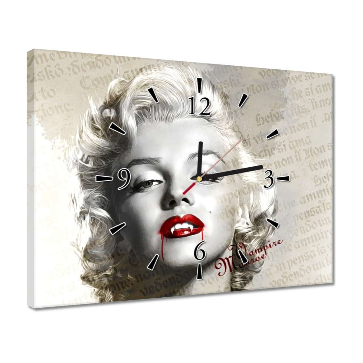 Zegar Wampire Marilyn Monroe, 40x30cm - ZeSmakiem | Sklep EMPIK.COM