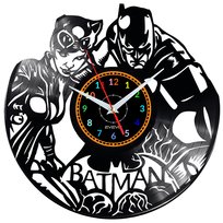 Zegar z Płyty Winylowej Batman i Catwoman Prezent dla Niego i Niej Urodziny Imieniny Evevo Inna marka