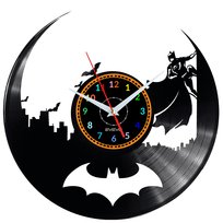 Zegar Z Płyty Winylowej Batman Prezent Dla Fana Komiksów Urodziny Imieniny Evevo Inna marka