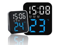 Zegar Zegarek Elektroniczny Cyfrowy Led Stoj��cy Budzik Data Temperatura