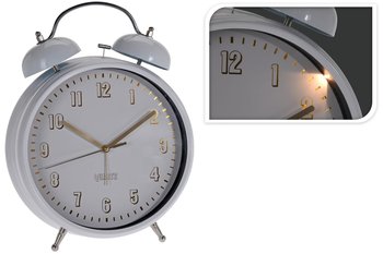 Zegarek Budzik Z Oświetleniem Retro Biały 23X30 Cm - Inny producent