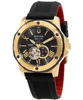 Zegarek Bulova Marine Star Open Heart Black Dial Automatic Diver's 98A272 200M Men's Watch Bulova
