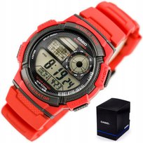 Zegarek CASIO dla chłopca DZIECIĘCY alarm datownik +BOX +TOREBKA +GRAWER Casio