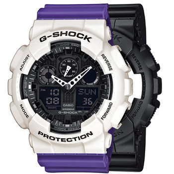 Zegarek Casio G-Shock SET GA-100-1A1ER + BEZEL 10395292 + PASEK 10498156 20BAR - Casio