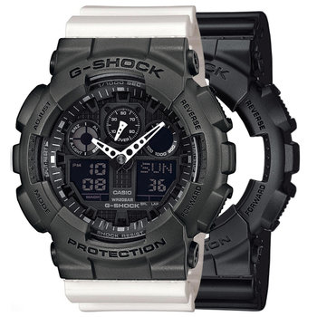 Zegarek Casio G-Shock SET GA-100-1A1ER + BEZEL 10467795 + PASEK 10366715 20BAR - Casio