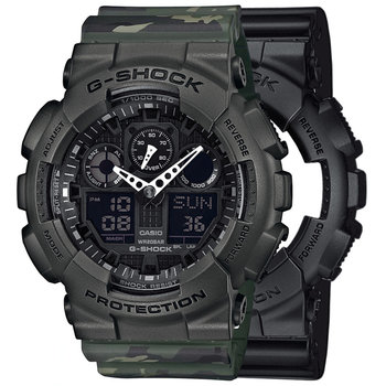 Zegarek Casio G-Shock SET GA-100-1A1ER + BEZEL 10467795 + PASEK 10561429 20BAR - Casio