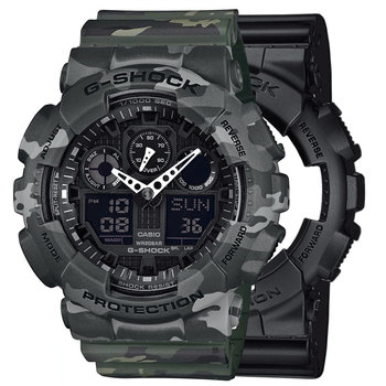 Zegarek Casio G-Shock SET GA-100-1A1ER + BEZEL 10507071 + PASEK 10561429 20BAR - Casio