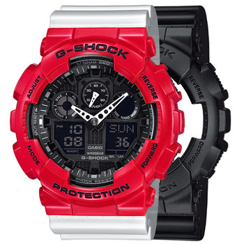Zegarek Casio G-Shock SET GA-100-1A1ER + BEZEL 10557822 + PASEK 10347710 20BAR - Casio