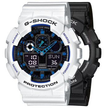 Zegarek Casio G-Shock SET GA-100-1A2ER + BEZEL 10347600 + PASEK 10347710 20BAR - Casio