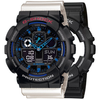 Zegarek Casio G-Shock SET GA-100-1A2ER + BEZEL 10378531 + PASEK 10395227 20BAR - Casio