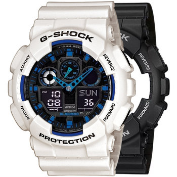 Zegarek Casio G-Shock SET GA-100-1A2ER + BEZEL 10395292 + PASEK 10395227 20BAR - Casio