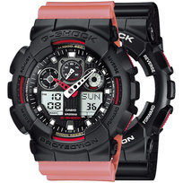 Zegarek Casio G-Shock SET GA-100-1A4ER + BEZEL 10358741 + PASEK 10498150 20BAR Casio