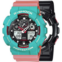 Zegarek Casio G-Shock SET GA-100-1A4ER + BEZEL 10410475 + PASEK 10498150 20BAR Casio