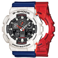 Zegarek Casio G-Shock SET GA-100B-4AER + BEZEL 10395292 + PASEK 10527467 20BAR Casio