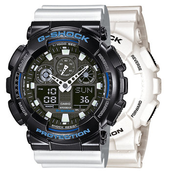 Zegarek Casio G-Shock SET GA-100B-7AER + BEZEL 10407691 + PASEK 10347710 20BAR - Casio