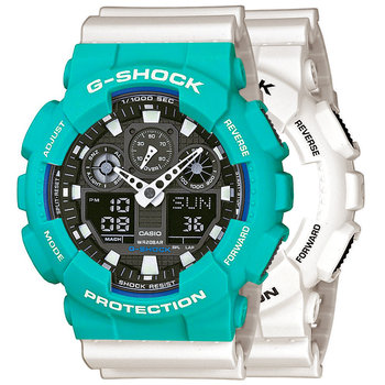 Zegarek Casio G-Shock SET GA-100B-7AER + BEZEL 10410475 + PASEK 10395227 20BAR - Casio