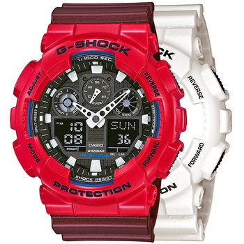 Zegarek Casio G-Shock SET GA-100B-7AER + BEZEL 10557822 + PASEK 10477355 20BAR - Casio
