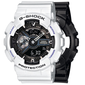 Zegarek Casio G-Shock SET GA-110-1BER + BEZEL 10347600 + PASEK 10347710 20BAR - Casio