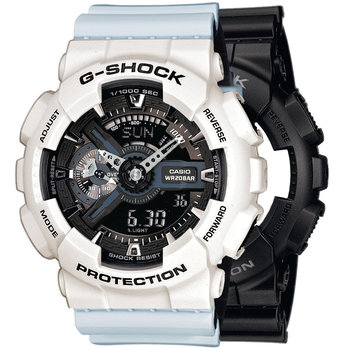 Zegarek Casio G-Shock SET GA-110-1BER + BEZEL 10395292 + PASEK 10527469 20BAR - Casio