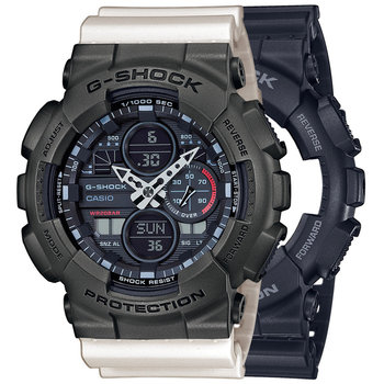 Zegarek Casio G-Shock SET GA-140-1A1ER + BEZEL 10467795 + PASEK 10395227 20BAR - Casio