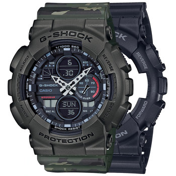 Zegarek Casio G-Shock SET GA-140-1A1ER + BEZEL 10467795 + PASEK 10561429 20BAR - Casio