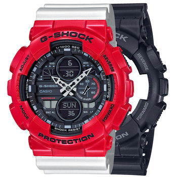 Zegarek Casio G-Shock SET GA-140-1A1ER + BEZEL 10557822 + PASEK 10347710 20BAR - Casio