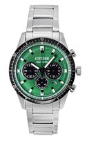 Zegarek Citizen Eco-Drive Chronograph Stainless Steel Green Dial CA4624-56X 100M Men's Watch Citizen