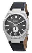 Zegarek Citizen Tsuyosa Small Second Leather Strap Grey Dial Automatic NK5010-01H Men's Watch Citizen