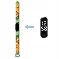 Zegarek cyfrowy LED Kubuś Puchatek zielony