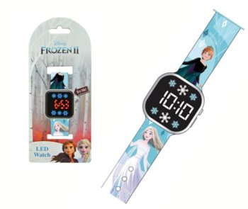 Zegarek Cyfrowy Led Na Rękę Kraina Lodu Z Kalendarzem Dla Dzieci - Frozen - Kraina Lodu