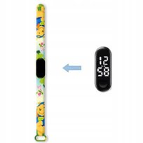 Zegarek cyfrowy LED nowy Kubuś Puchatek zielonkawy