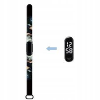 Zegarek cyfrowy LED Postać z serii Manga NARUTO Czarny Kakashi Hatake