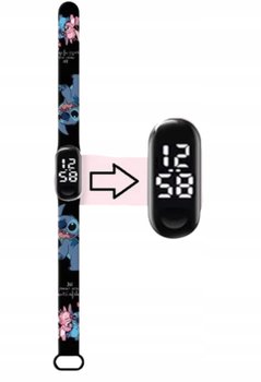 Zegarek cyfrowy LED Stich Czarny - Inna marka