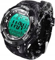 Zegarek cyfrowy unisex 10ATM wodoodporny LCD stoper alarm nurkowanie
