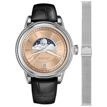 Zegarek Damski Aviator V.1.33.0.259.4.BM-SET srebrny - AVIATOR