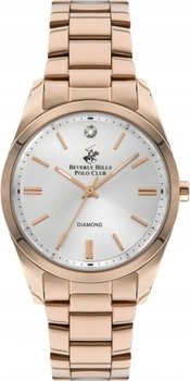 Zegarek damski BEVERLY HILLS BP3200C.430 różowe złoto fashion z diamentami - BEVERLY HILLS POLO CLUB